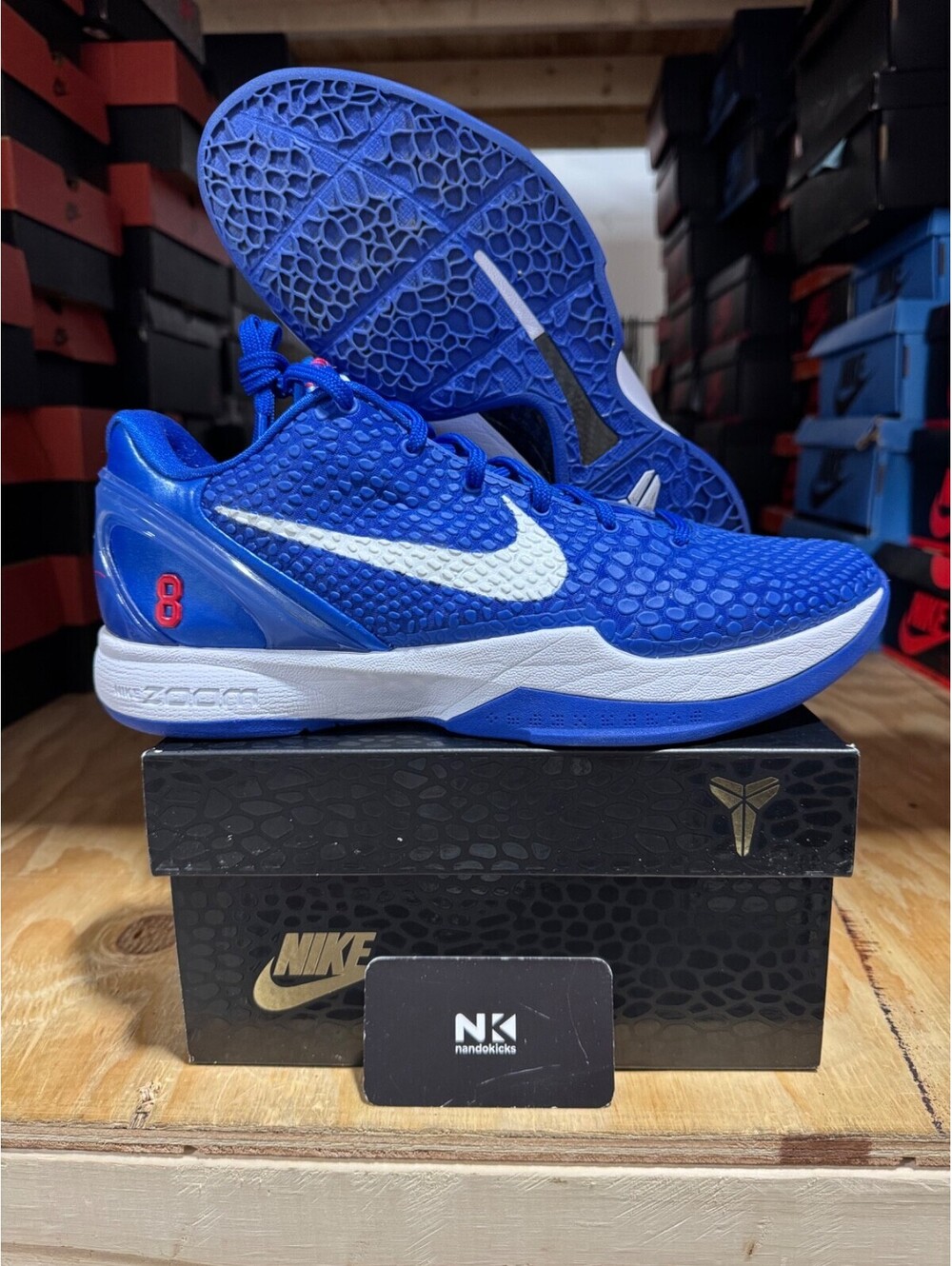 Nike Zoom Kobe 6 Protro 'Dodgers' CW2190-400 USED W/ ORIGINAL BOX/LACES SZ 11.5
